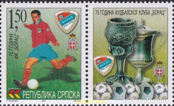 Sellos: 794473 MNH BOSNIA-HERZEGOVINA. Adm Serbia 2001 75 ANIVERSARIO DEL BORAC