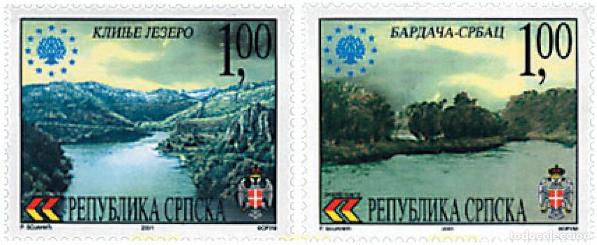 Sellos: 87873 MNH BOSNIA-HERZEGOVINA. Adm Serbia 2001 NATURALEZA