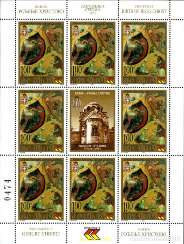 Sellos: 4409 MNH BOSNIA-HERZEGOVINA. Adm Serbia 2001 NAVIDAD