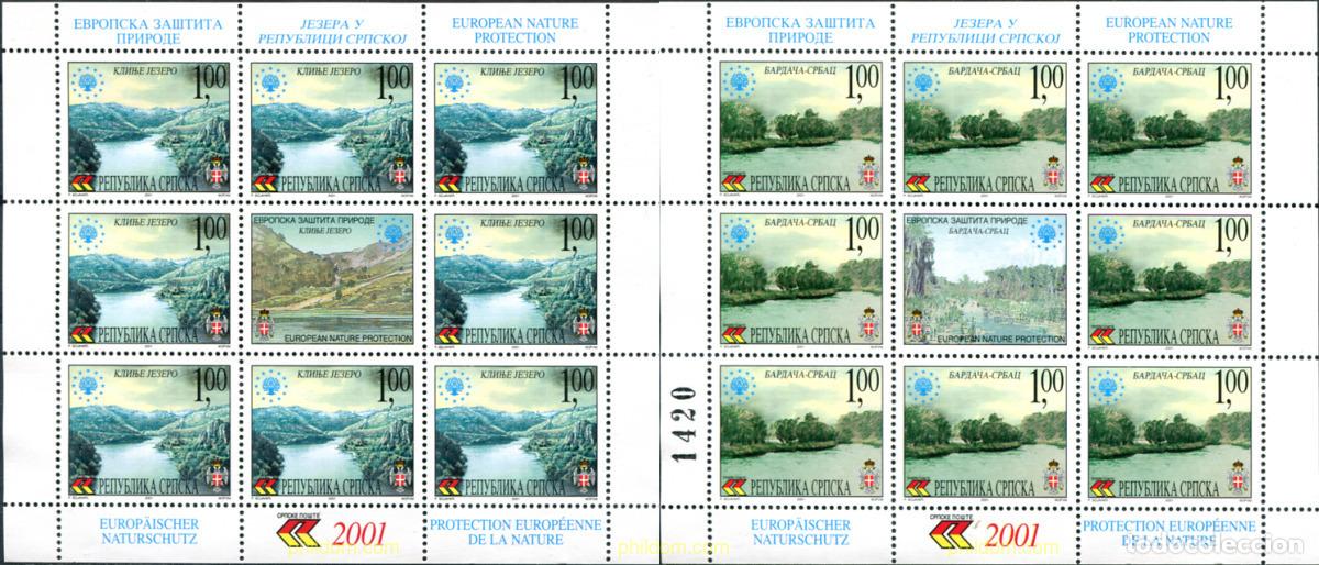 Sellos: 4408 MNH BOSNIA-HERZEGOVINA. Adm Serbia 2001 NATURALEZA