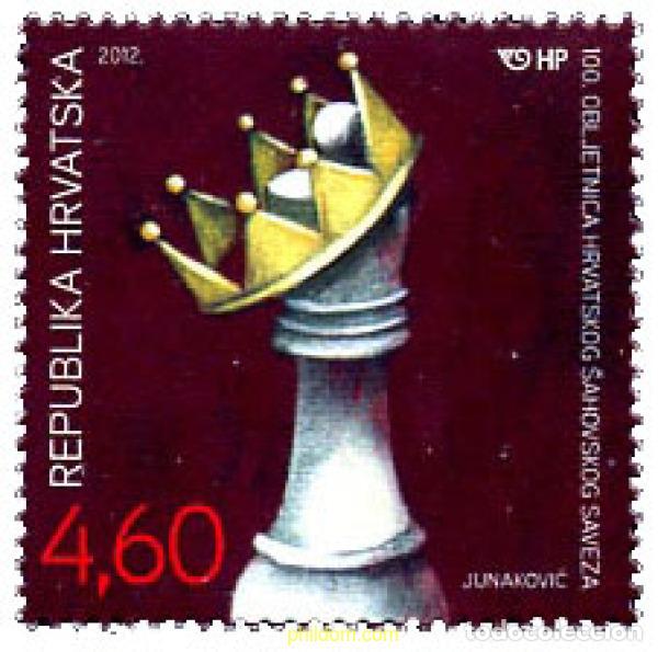 Sellos: 285007 MNH CROACIA 2012 FEDERACION CROATA DE AJEDREZ