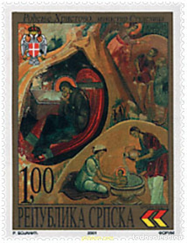 Sellos: 87875 MNH BOSNIA-HERZEGOVINA. Adm Serbia 2001 NAVIDAD