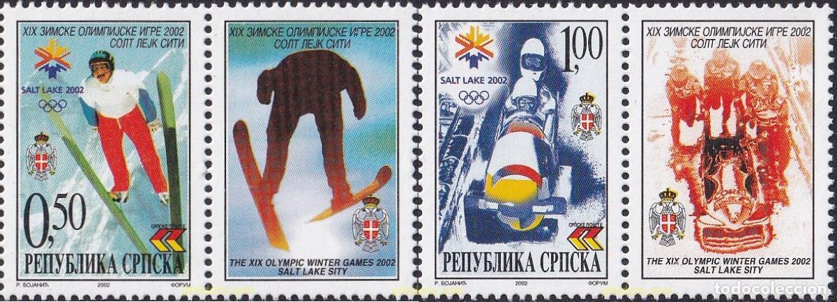 Sellos: 794477 MNH BOSNIA-HERZEGOVINA. Adm Serbia 2002 19 JUEGOS OLIMPICOS INVIERNO. SALT LAKE CITY 2002