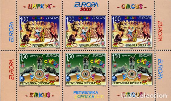 Sellos: 123158 MNH BOSNIA-HERZEGOVINA. Adm Serbia 2002 EUROPA CEPT. EL CIRCO