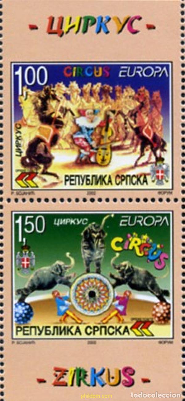 Sellos: 794482 MNH BOSNIA-HERZEGOVINA. Adm Serbia 2002 EUROPA CEPT. EL CIRCO