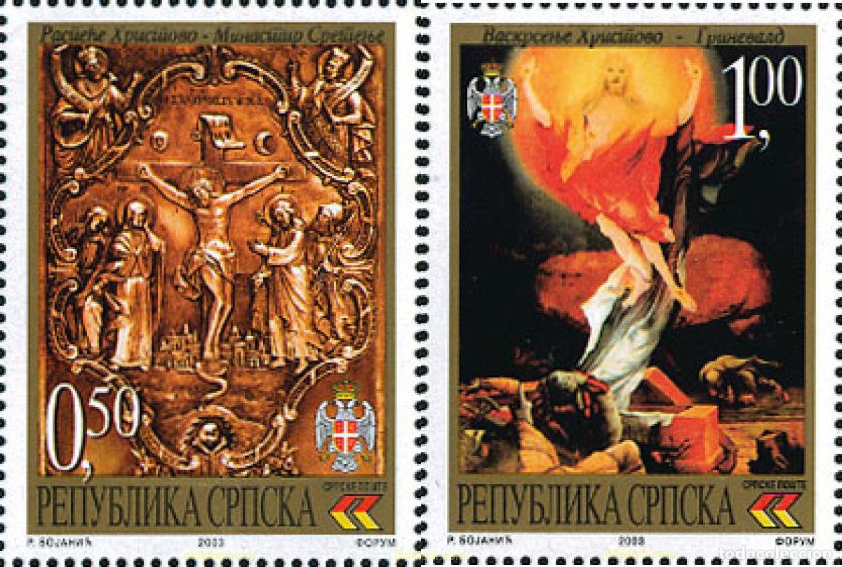 Sellos: 127506 MNH BOSNIA-HERZEGOVINA. Adm Serbia 2003 PASCUA