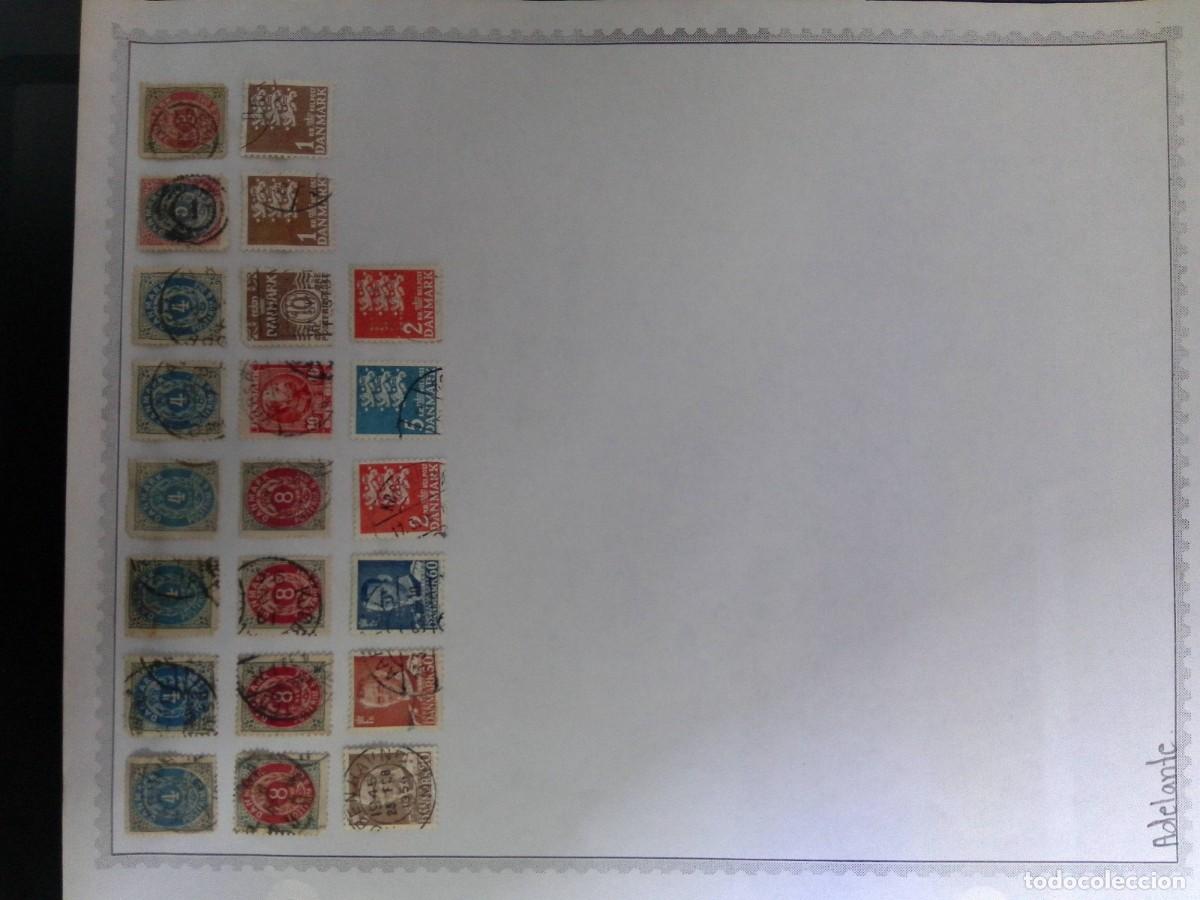 Sellos: KV) 1870 DENMARK, OLD ALBUM SHEET HOLDING 22 CLASSIC USED STAMPS MOUNTED IN ROWS, TAKEN FROM A PRIVA