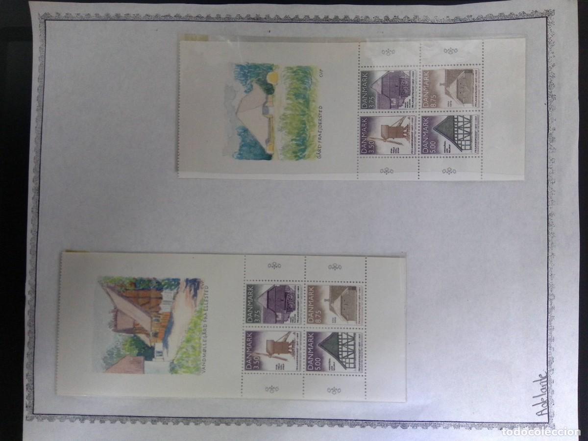 Sellos: KV)1997 DENMARK, SHEET WITH TWO COMMEMORATIVE BLOCKS FOR THE CENTENARY OF THE OPEN-AIR MUSEUM THAT S