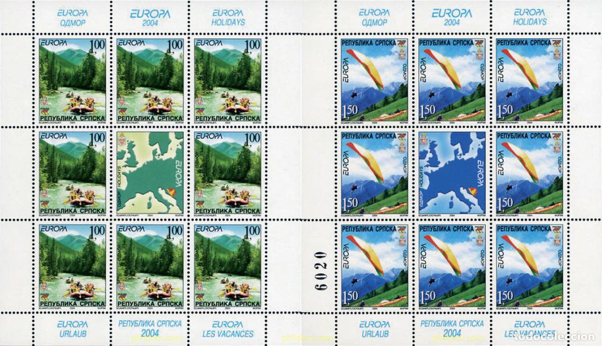 Sellos: 146259 MNH BOSNIA-HERZEGOVINA. Adm Serbia 2004 EUROPA CEPT. VACACIONES