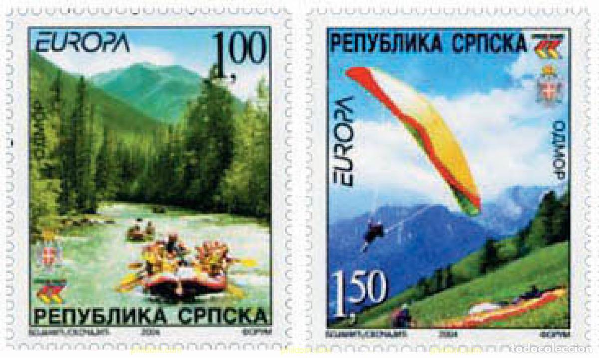 Sellos: 146258 MNH BOSNIA-HERZEGOVINA. Adm Serbia 2004 EUROPA CEPT. VACACIONES