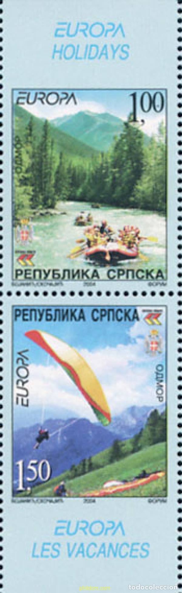 Sellos: 170562 MNH BOSNIA-HERZEGOVINA. Adm Serbia 2004 EUROPA CEPT. VACACIONES
