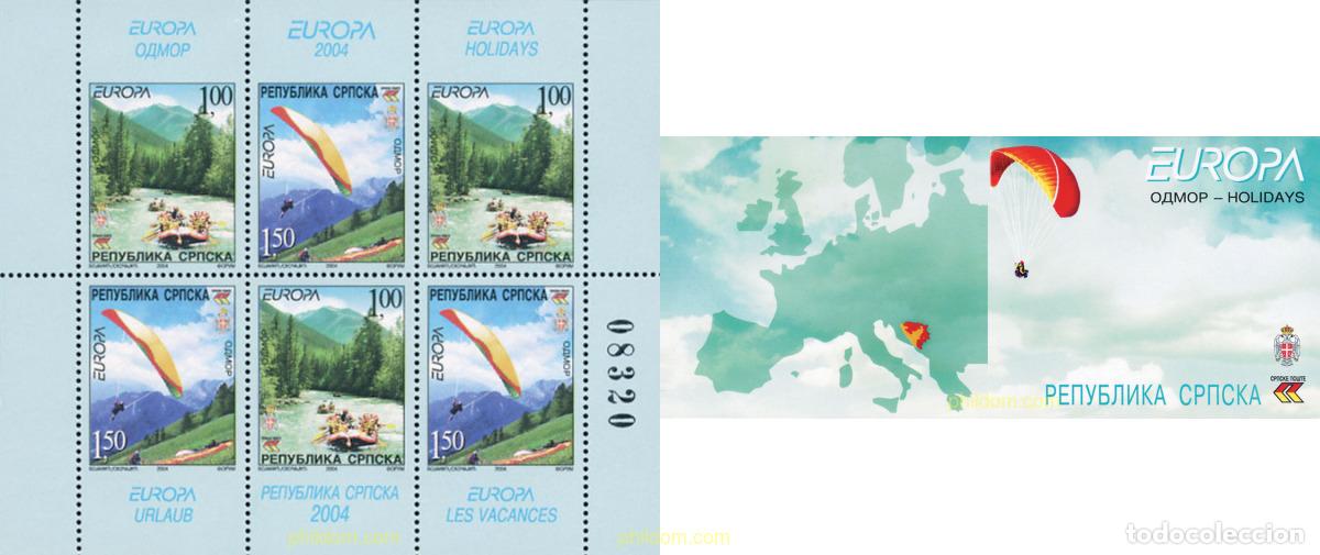 Sellos: 146261 MNH BOSNIA-HERZEGOVINA. Adm Serbia 2004 EUROPA CEPT. VACACIONES