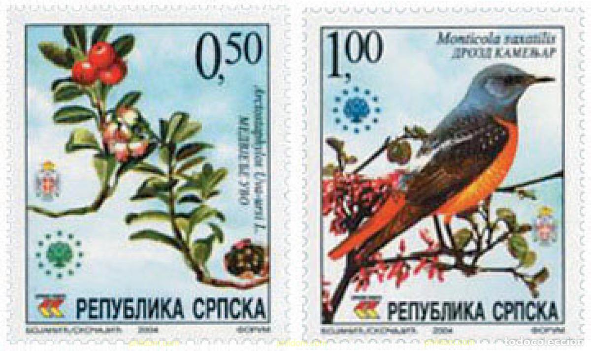 Sellos: 148451 MNH BOSNIA-HERZEGOVINA. Adm Serbia 2004 PROTECCION NATURALEZA