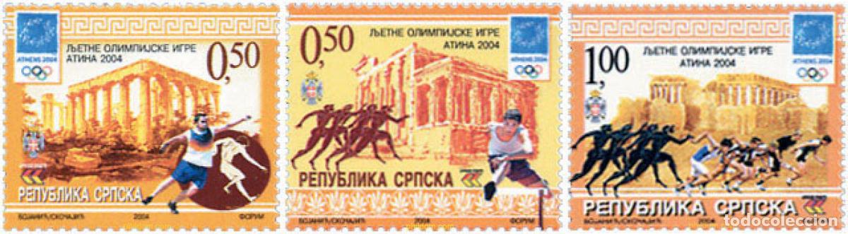 Sellos: 141737 MNH BOSNIA-HERZEGOVINA. Adm Serbia 2004 28 JUEGOS OLIMPICOS DE VERANO ATENAS 2004