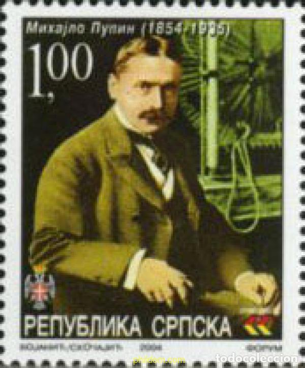 Sellos: 166233 MNH BOSNIA-HERZEGOVINA. Adm Serbia 2004 150 ANIVERSARIO DE MICHAEL IDVORSKY PUPIN
