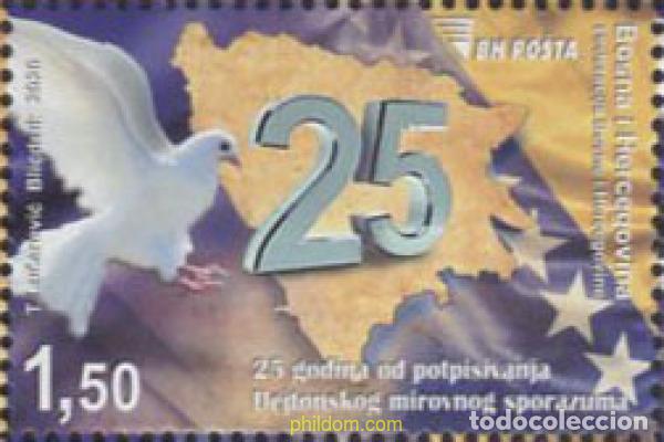 Sellos: 641899 MNH BOSNIA-HERZEGOVINA 2020 25 ANIVERSARIO DEL ACUERDO DE DAYTON