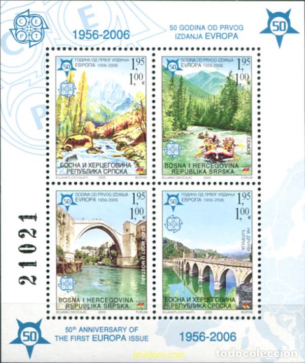 Sellos: 166278 MNH BOSNIA-HERZEGOVINA. Adm Serbia 2005 50 ANIVERSARIO DE LA EMISION DE LOS SELLOS EUROPA