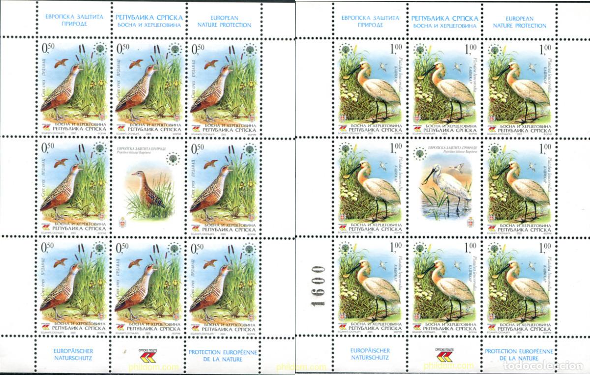 Sellos: 301345 MNH BOSNIA-HERZEGOVINA. Adm Serbia 2005 PROTECCION EUROPEA DE LA NATURALEZA
