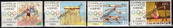 Sellos: 794582 MNH CHIPRE 1984 23 JUEGOS OLIMPICOS VERANO LOS ANGELES 1984