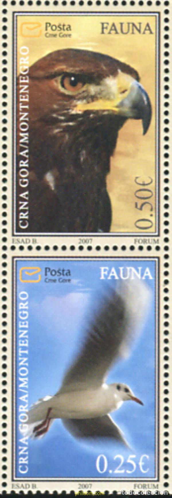 Sellos: 345514 MNH MONTENEGRO 2007 AVES