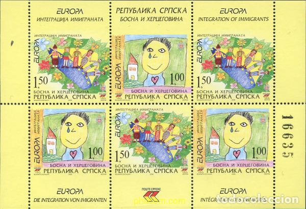 Sellos: 197572 MNH BOSNIA-HERZEGOVINA. Adm Serbia 2006 EUROPA CEPT. LA INTEGRACION DE LOS INMIGRANTES SEGUN