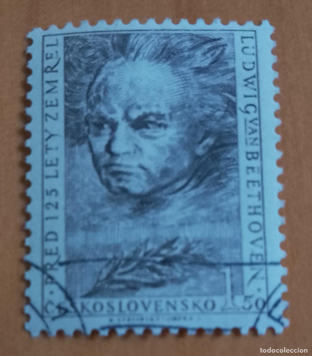 Sellos: CHECOSLOVAQUIA - V/F 1,50 - LUDWIG VAN BEETHOVEN