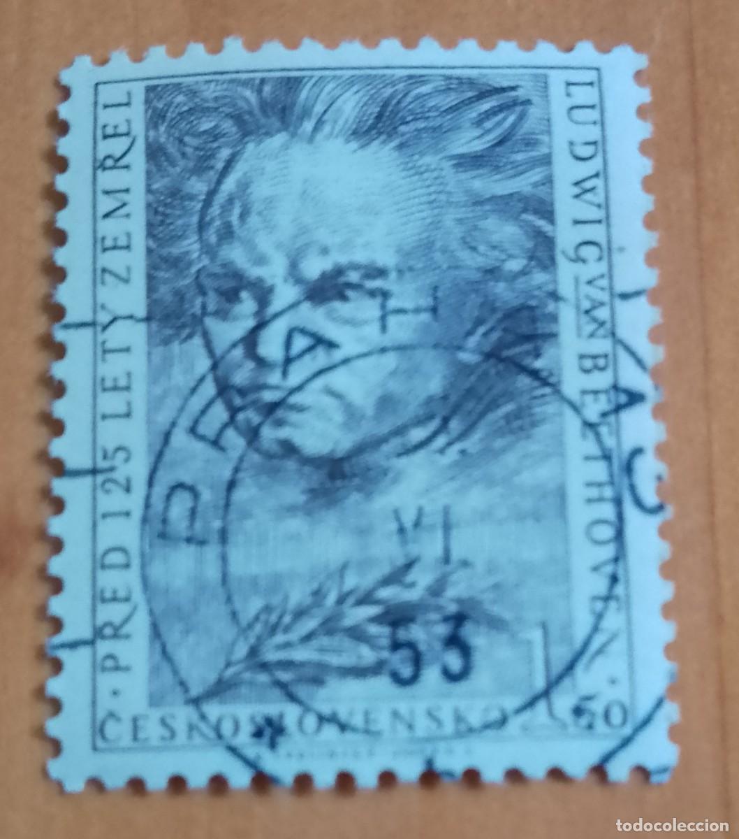 Sellos: CHECOSLOVAQUIA - V/F 1,50 - LUDWIG VAN BEETHOVEN