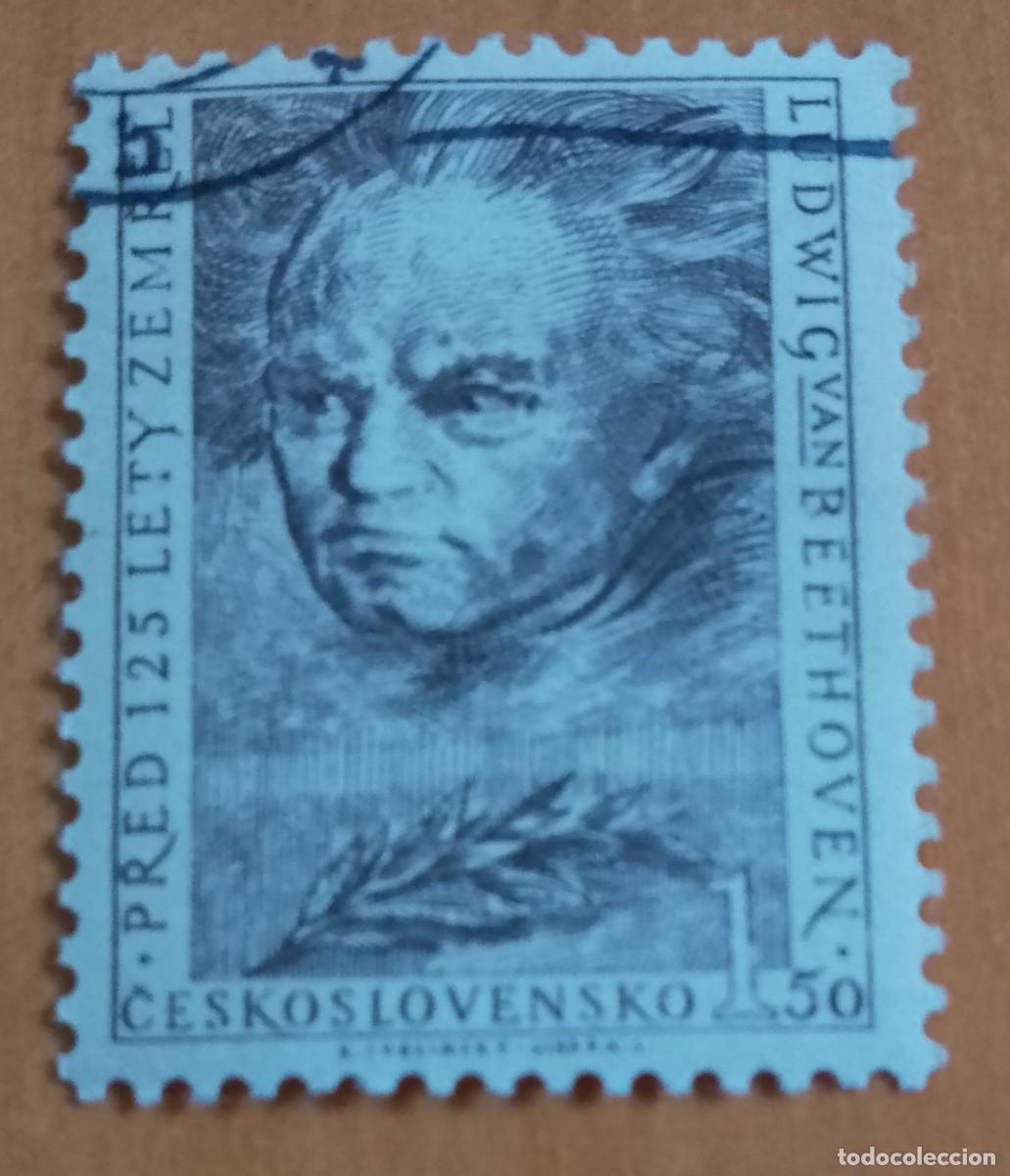Sellos: CHECOSLOVAQUIA - V/F 1,50 - LUDWIG VAN BEETHOVEN