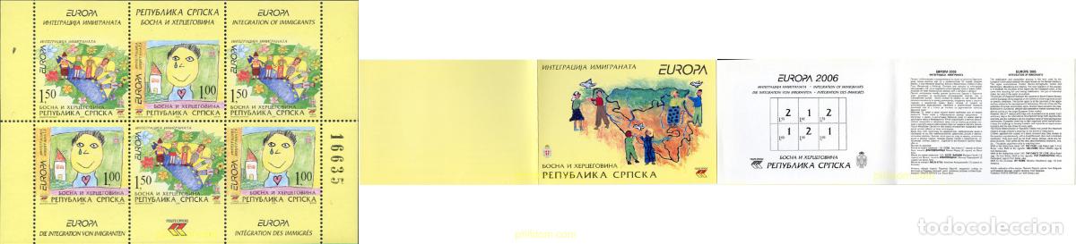 Sellos: 197574 MNH BOSNIA-HERZEGOVINA. Adm Serbia 2006 EUROPA CEPT. LA INTEGRACION DE LOS INMIGRANTES SEGUN