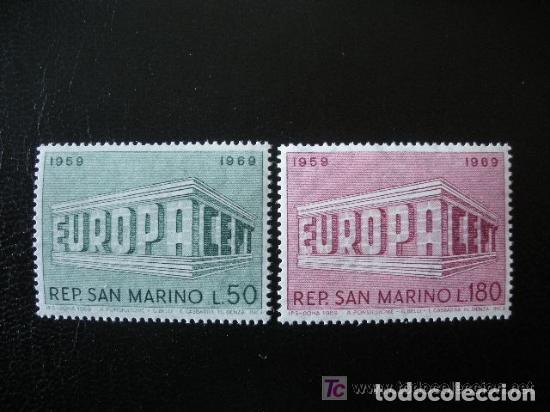 Sellos: San Marino 1969 Ivert 733/4 *** Europa - 10&ordm; Aniversario de la Conferencia Europea
