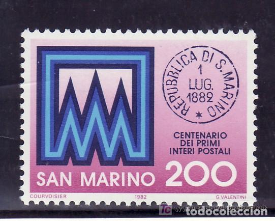 Sellos: San Marino 1982 Ivert 1044 *** Centenario del Primer Entero Postal de San Marino