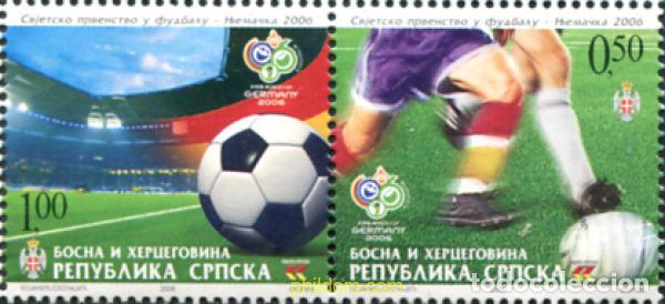 Sellos: 197578 MNH BOSNIA-HERZEGOVINA. Adm Serbia 2006 COPA DEL MUNDO DE FUTBOL 2006 EN ALEMANIA