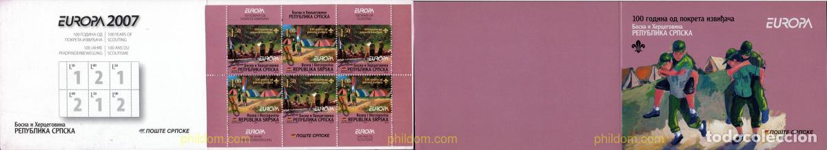 Sellos: 203342 MNH BOSNIA-HERZEGOVINA. Adm Serbia 2007 EUROPA CEPT. 100 A&Ntilde;OS DE ESCULTISMO