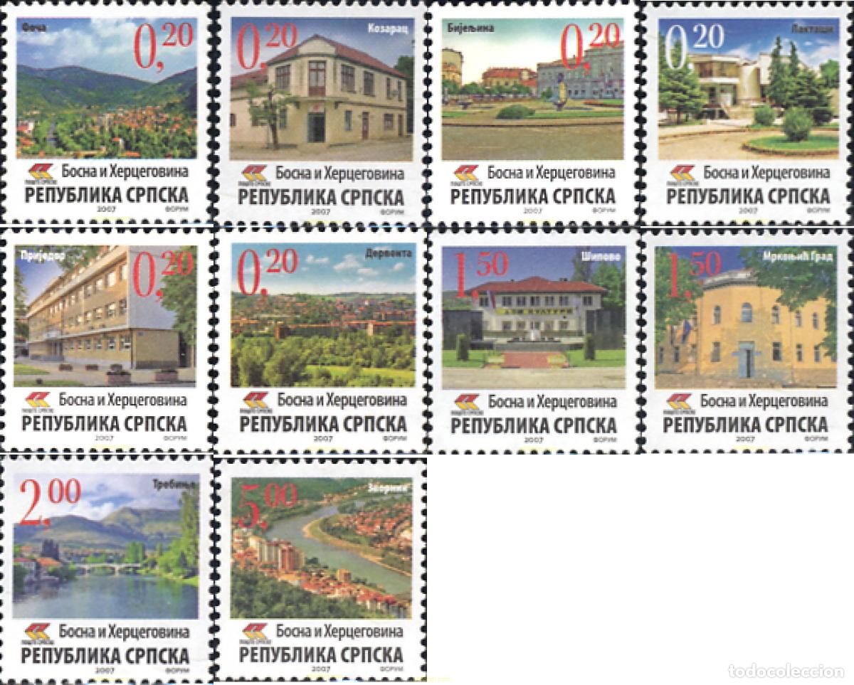 Sellos: 225967 MNH BOSNIA-HERZEGOVINA. Adm Serbia 2007