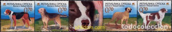 Sellos: 301355 MNH BOSNIA-HERZEGOVINA. Adm Serbia 2007 PERROS