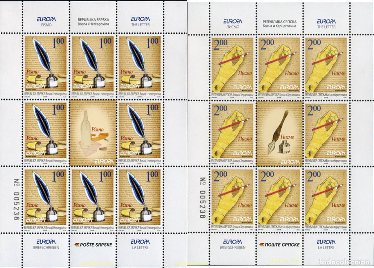 Sellos: 215102 MNH BOSNIA-HERZEGOVINA. Adm Serbia 2008 EUROPA CEPT 2008 - CARTAS