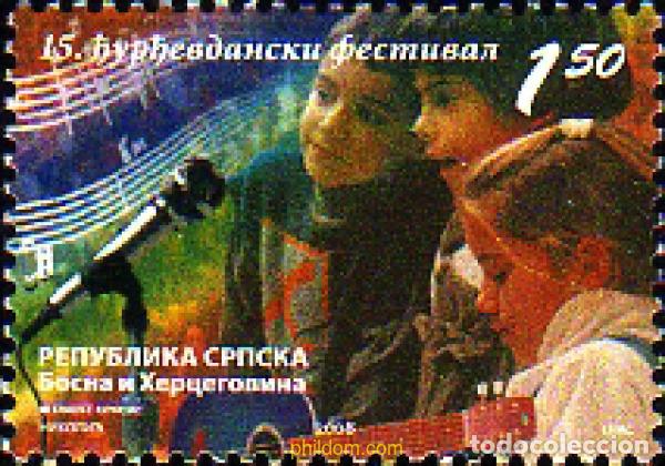 Sellos: 225977 MNH BOSNIA-HERZEGOVINA. Adm Serbia 2008 15 FESTIVAL DE LA CANCION PARA NI&Ntilde;OS