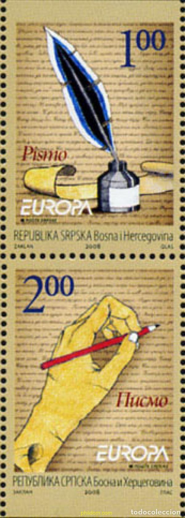 Sellos: 301356 MNH BOSNIA-HERZEGOVINA. Adm Serbia 2008 EUROPA CEPT 2008 - CARTAS