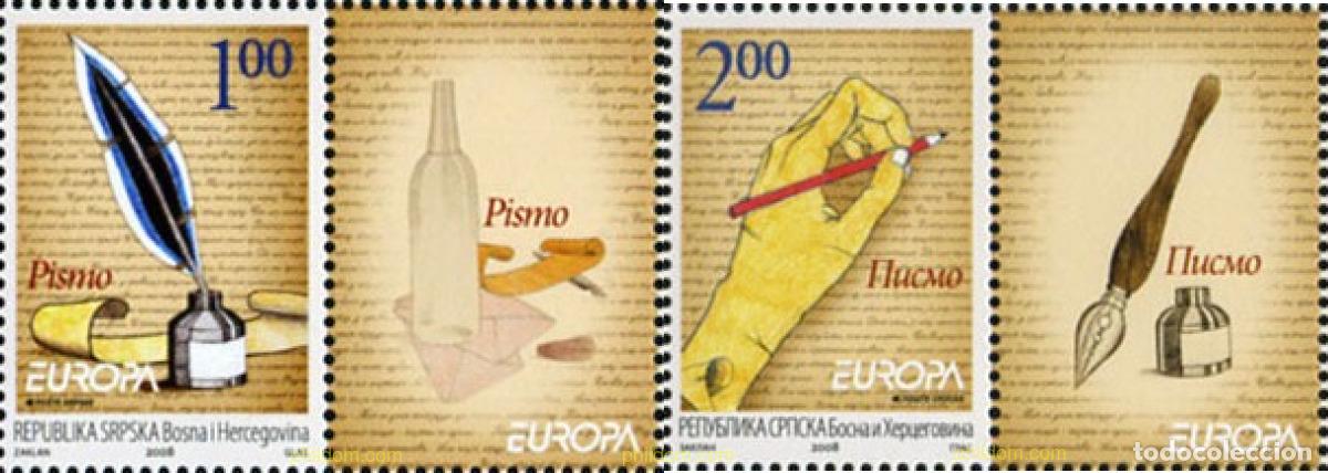 Sellos: 794632 MNH BOSNIA-HERZEGOVINA. Adm Serbia 2008 EUROPA CEPT 2008 - CARTAS