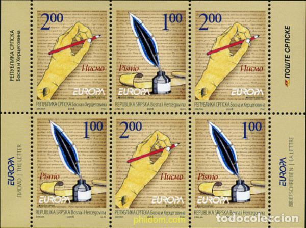 Sellos: 794631 MNH BOSNIA-HERZEGOVINA. Adm Serbia 2008 EUROPA CEPT 2008 - CARTAS
