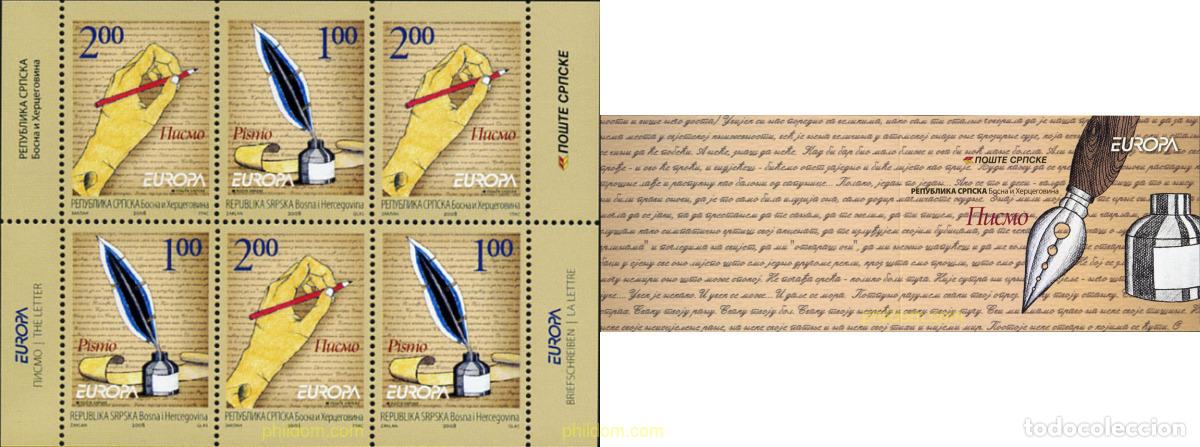 Sellos: 215104 MNH BOSNIA-HERZEGOVINA. Adm Serbia 2008 EUROPA CEPT 2008 - CARTAS