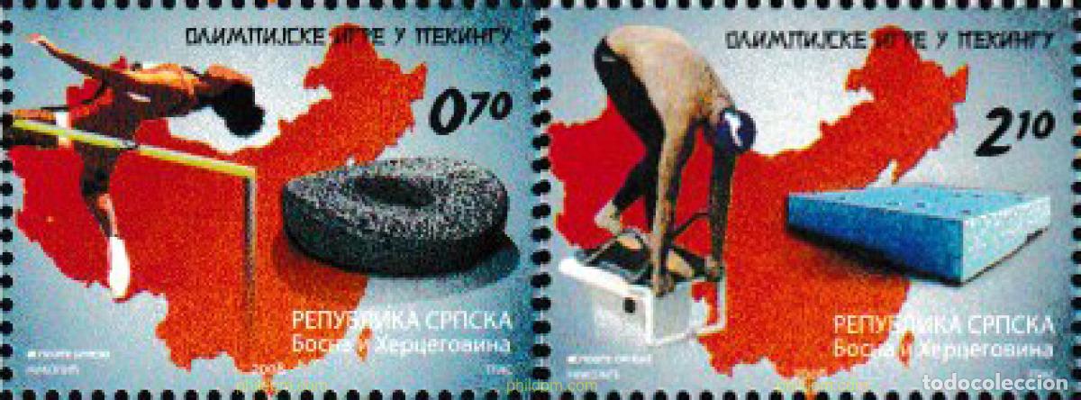 Sellos: 219224 MNH BOSNIA-HERZEGOVINA. Adm Serbia 2008 29 JUEGOS OLIMPICOS VERANO PEK&Iacute;N 2008