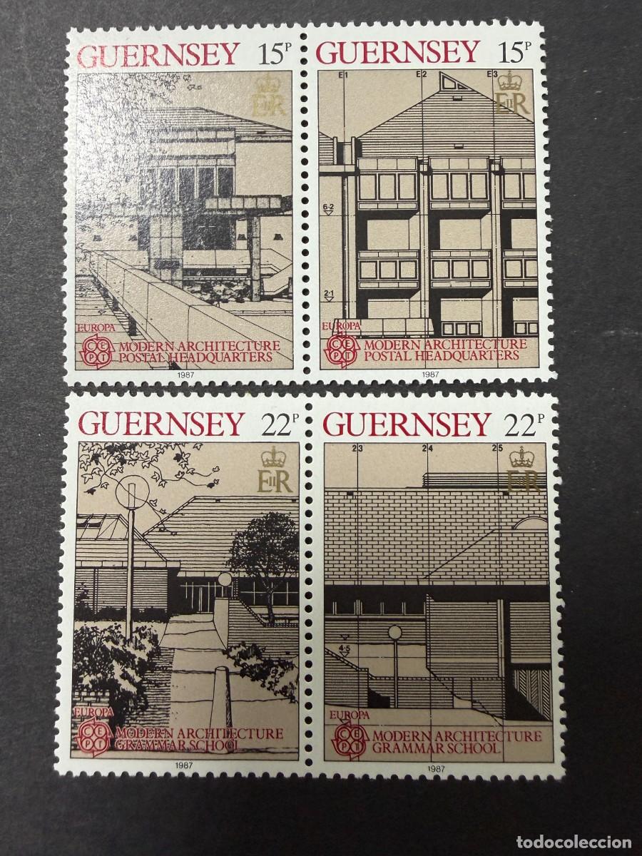 Sellos: GUERNSEY, 1987. YVERT 391/94. EUROPA CEPT. SERIE COMPLETA. NUEVOS. SIN FIJASELLOS