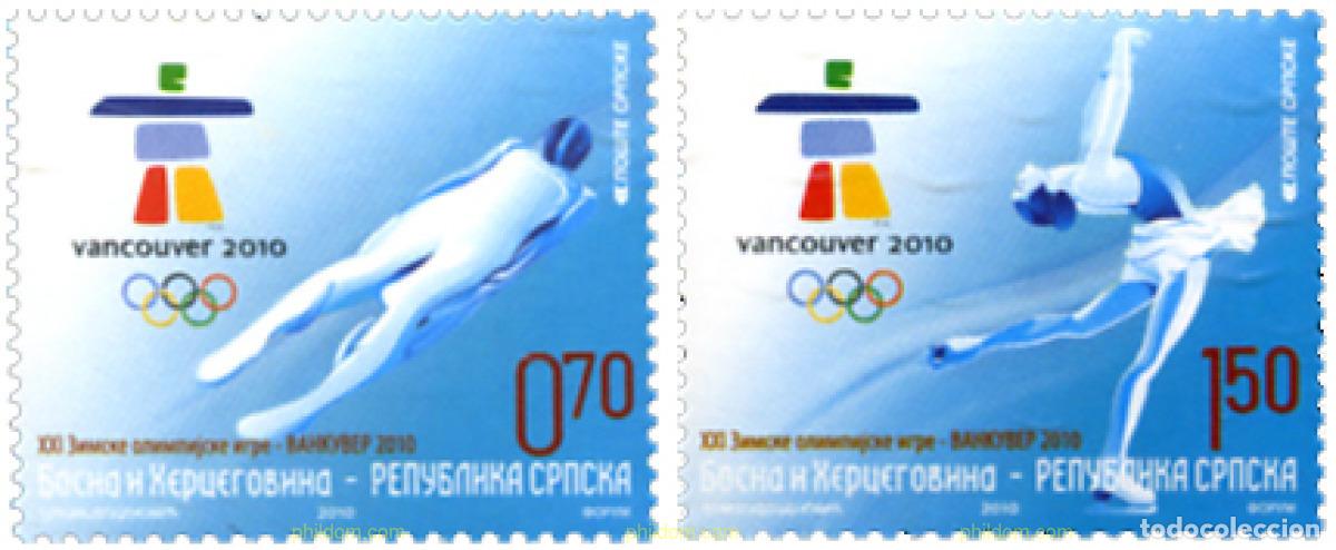 Sellos: 244291 MNH BOSNIA-HERZEGOVINA. Adm Serbia 2010 21 JUEGOS OLIMPICOS INVIERNO VANCOUVER 2010