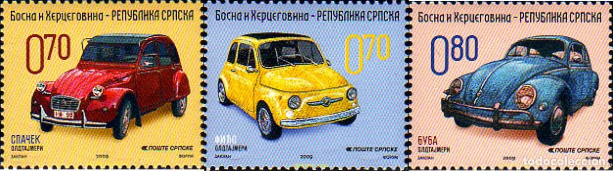Sellos: 240356 MNH BOSNIA-HERZEGOVINA. Adm Serbia 2009 AUTOMOVILES CLASICOS