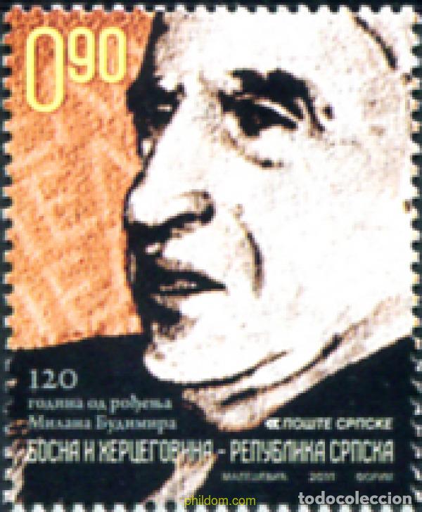 Sellos: 301365 MNH BOSNIA-HERZEGOVINA. Adm Serbia 2011 120 A&Ntilde;OS DESDE EL NACIMIENTO DE MIL&Aacute;N BUDIMIR