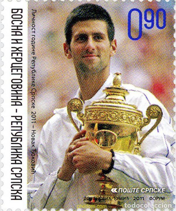 Sellos: 626865 MNH BOSNIA-HERZEGOVINA. Adm Serbia 2011 NOVAK DJOKOVIC 2011