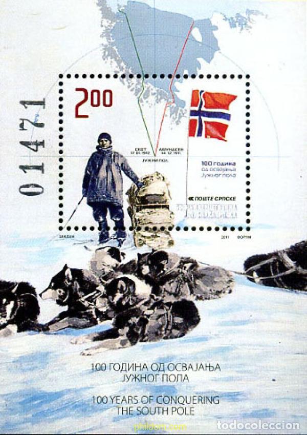 Sellos: 273666 MNH BOSNIA-HERZEGOVINA. Adm Serbia 2011 CENTENARIO DE LA CONQUISTA DEL POLO SUR