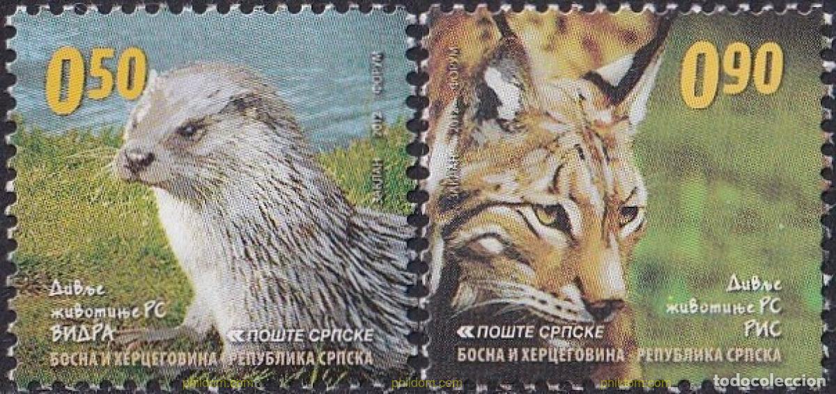 Sellos: 794865 MNH BOSNIA-HERZEGOVINA. Adm Serbia 2012 FAUNA. ANIMALES SALVAJES