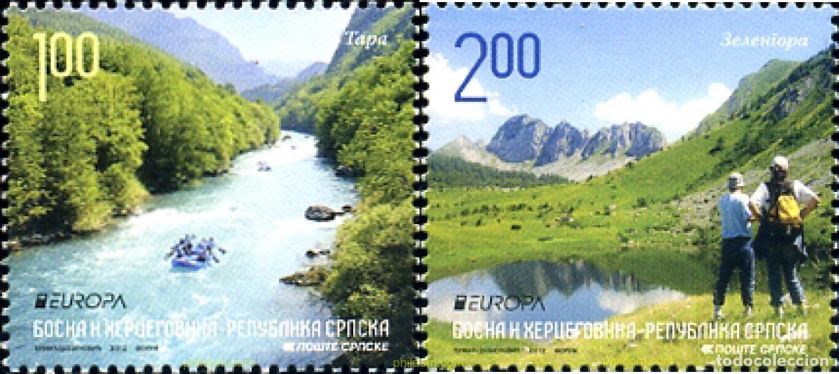 Sellos: 281416 MNH BOSNIA-HERZEGOVINA. Adm Serbia 2012 EUROPA CEPT 2012 - TURISMO